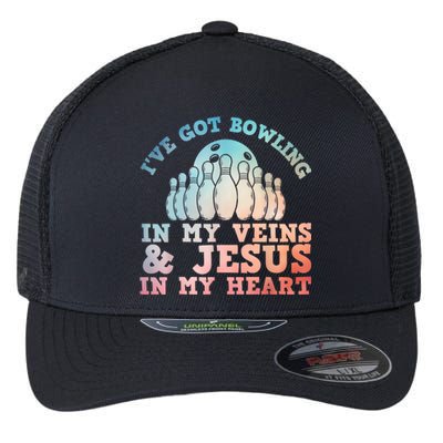 Best Bowling Design Jesus Christian Bowling Flexfit Unipanel Trucker Cap