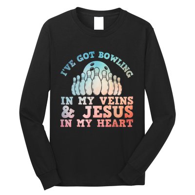 Best Bowling Design Jesus Christian Bowling Long Sleeve Shirt