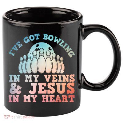 Best Bowling Design Jesus Christian Bowling 11oz C Handle Ceramic Mug