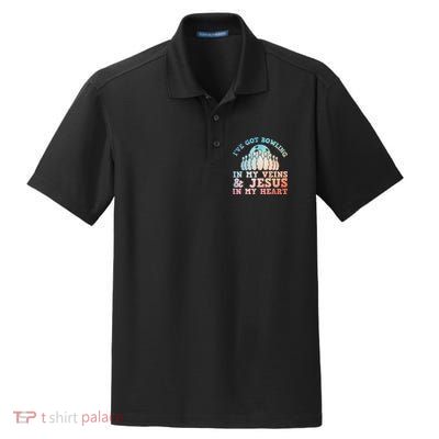 Best Bowling Design Jesus Christian Bowling Dry Zone Grid Polo