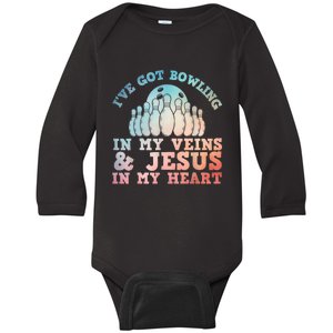 Best Bowling Design Jesus Christian Bowling Baby Long Sleeve Bodysuit