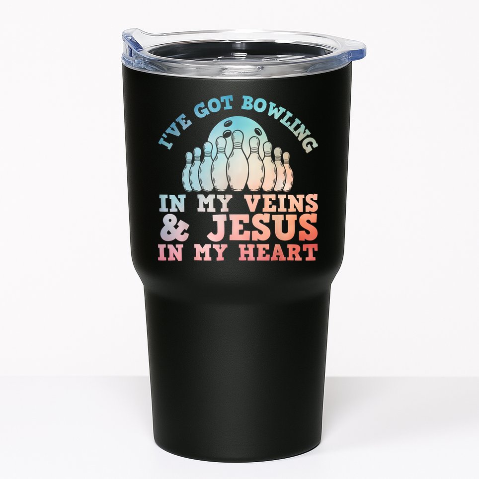 Best Bowling Design Jesus Christian Bowling Tumbler