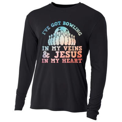 Best Bowling Design Jesus Christian Bowling Cooling Performance Long Sleeve Crew