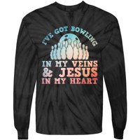 Best Bowling Design Jesus Christian Bowling Tie-Dye Long Sleeve Shirt