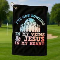 Best Bowling Design Jesus Christian Bowling Golf Towel