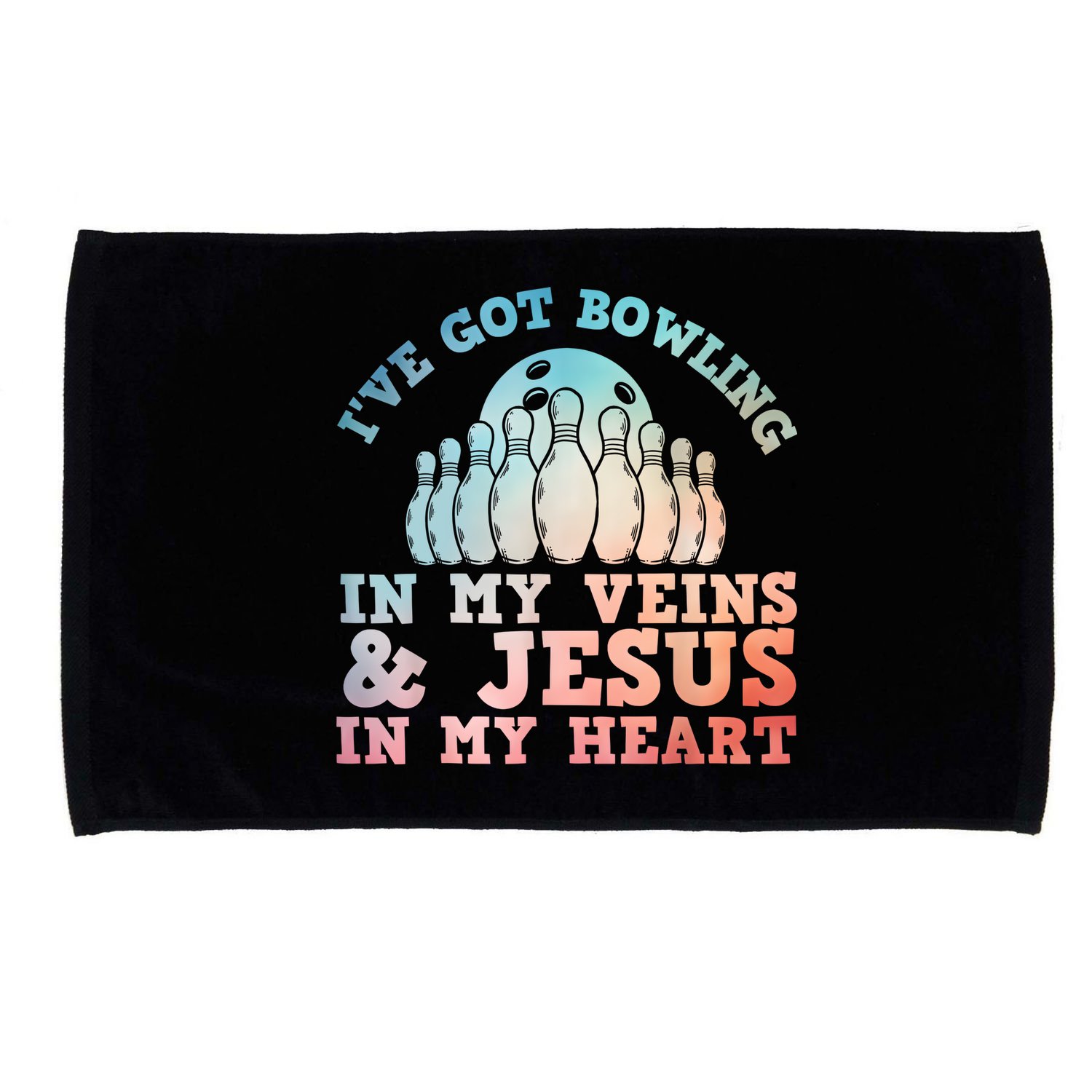 Best Bowling Design Jesus Christian Bowling Microfiber Hand Towel