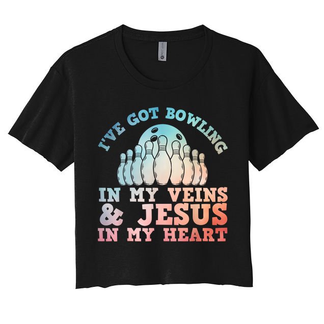 Best Bowling Design Jesus Christian Bowling Crop Top