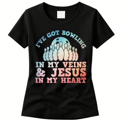 Best Bowling Design Jesus Christian Bowling Womens T-Shirt