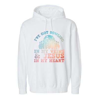 Best Bowling Design Jesus Christian Bowling Garment-Dyed Fleece Hoodie