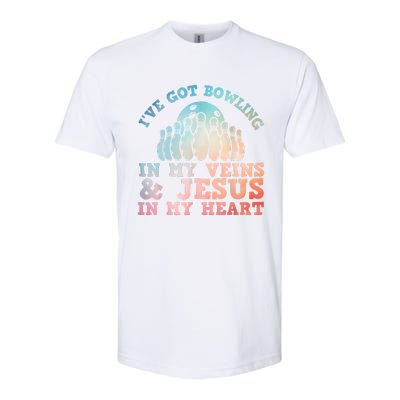 Best Bowling Design Jesus Christian Bowling Softstyle CVC T-Shirt