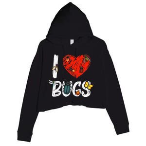 Best Bug Design For  Bug Insect Entomology Lovers Crop Fleece Hoodie