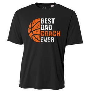 Best Basketball Dad Coach Ever Fathers Day Retro Bball Coach Cooling Performance Crew T-Shirt