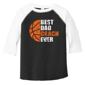 Best Basketball Dad Coach Ever Fathers Day Retro Bball Coach Toddler Fine Jersey T-Shirt