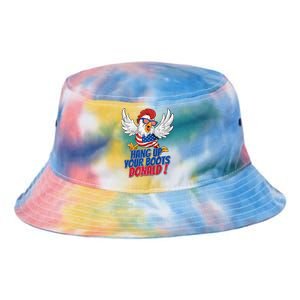 Bye Bye Donald Funny Political Chicken Design Premium Tie Dye Newport Bucket Hat