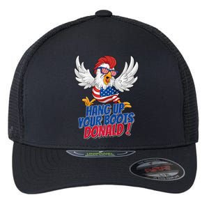 Bye Bye Donald Funny Political Chicken Design Premium Flexfit Unipanel Trucker Cap