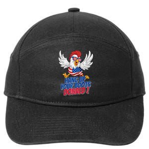 Bye Bye Donald Funny Political Chicken Design Premium 7-Panel Snapback Hat