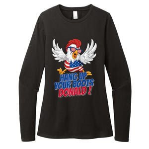 Bye Bye Donald Funny Political Chicken Design Premium Womens CVC Long Sleeve Shirt