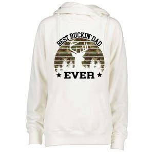 Best Buckin Dad Ever Deer Hunting Fathers Day Manley Womens Funnel Neck Pullover Hood