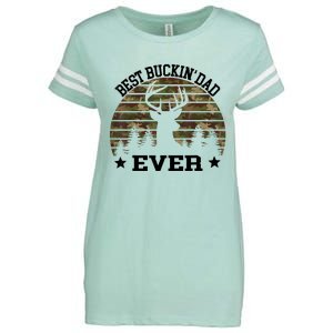 Best Buckin Dad Ever Deer Hunting Fathers Day Manley Enza Ladies Jersey Football T-Shirt