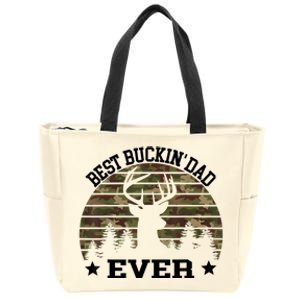 Best Buckin Dad Ever Deer Hunting Fathers Day Manley Zip Tote Bag