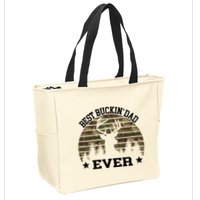 Best Buckin Dad Ever Deer Hunting Fathers Day Manley Zip Tote Bag