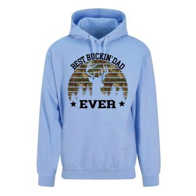 Best Buckin Dad Ever Deer Hunting Fathers Day Manley Unisex Surf Hoodie