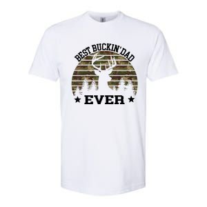 Best Buckin Dad Ever Deer Hunting Fathers Day Manley Softstyle CVC T-Shirt