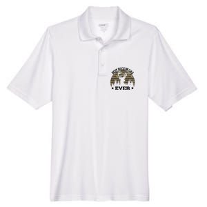 Best Buckin Dad Ever Deer Hunting Fathers Day Manley Men's Origin Performance Pique Polo