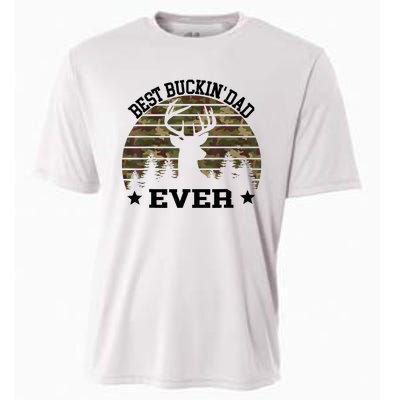 Best Buckin Dad Ever Deer Hunting Fathers Day Manley Cooling Performance Crew T-Shirt