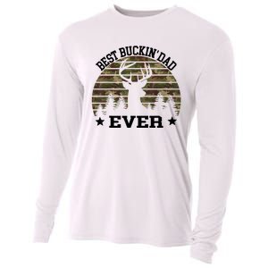 Best Buckin Dad Ever Deer Hunting Fathers Day Manley Cooling Performance Long Sleeve Crew