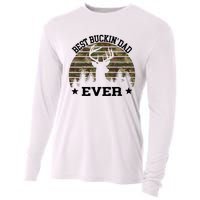 Best Buckin Dad Ever Deer Hunting Fathers Day Manley Cooling Performance Long Sleeve Crew