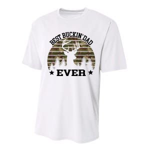 Best Buckin Dad Ever Deer Hunting Fathers Day Manley Performance Sprint T-Shirt