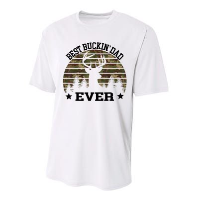 Best Buckin Dad Ever Deer Hunting Fathers Day Manley Performance Sprint T-Shirt