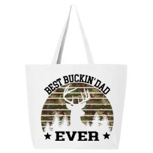 Best Buckin Dad Ever Deer Hunting Fathers Day Manley 25L Jumbo Tote