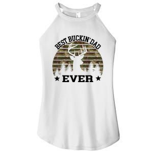 Best Buckin Dad Ever Deer Hunting Fathers Day Manley Women's Perfect Tri Rocker Tank