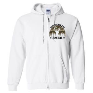 Best Buckin Dad Ever Deer Hunting Fathers Day Manley Full Zip Hoodie