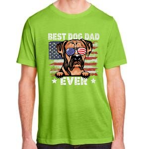 Best Boxer Dad Ever American Flag Fathers Day Meaningful Gift Adult ChromaSoft Performance T-Shirt