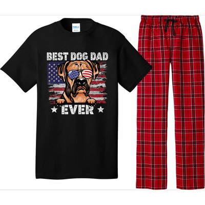 Best Boxer Dad Ever American Flag Fathers Day Meaningful Gift Pajama Set