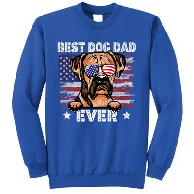 Best Boxer Dad Ever American Flag Fathers Day Meaningful Gift Sweatshirt