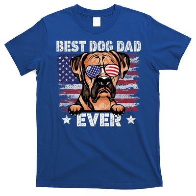 Best Boxer Dad Ever American Flag Fathers Day Meaningful Gift T-Shirt