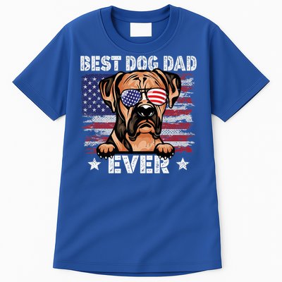 Best Boxer Dad Ever American Flag Fathers Day Meaningful Gift Tall T-Shirt