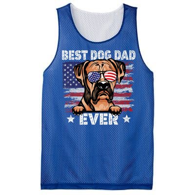 Best Boxer Dad Ever American Flag Fathers Day Meaningful Gift Mesh Reversible Basketball Jersey Tank