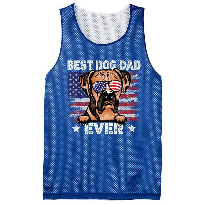 Best Boxer Dad Ever American Flag Fathers Day Meaningful Gift Mesh Reversible Basketball Jersey Tank