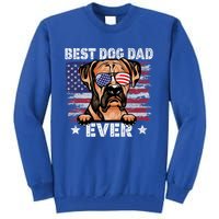 Best Boxer Dad Ever American Flag Fathers Day Meaningful Gift Tall Sweatshirt