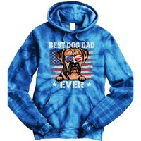 Best Boxer Dad Ever American Flag Fathers Day Meaningful Gift Tie Dye Hoodie