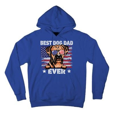 Best Boxer Dad Ever American Flag Fathers Day Meaningful Gift Tall Hoodie