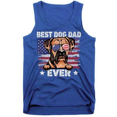 Best Boxer Dad Ever American Flag Fathers Day Meaningful Gift Tank Top