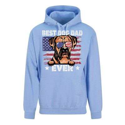 Best Boxer Dad Ever American Flag Fathers Day Meaningful Gift Unisex Surf Hoodie