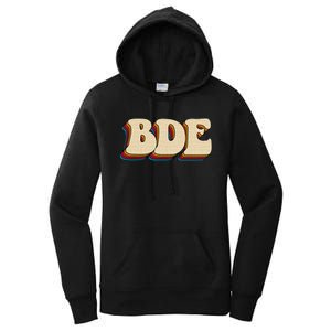 BDE Big Dick Energy Retro Style Women's Pullover Hoodie