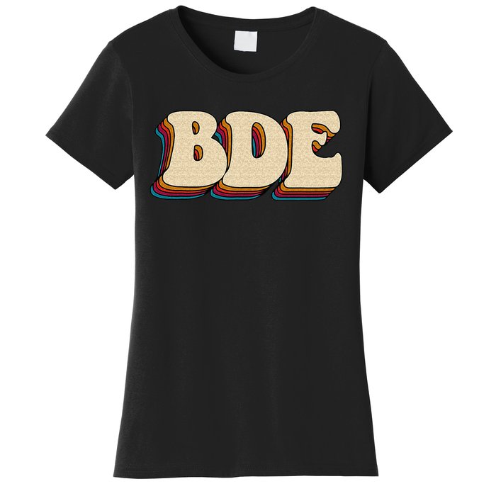 BDE Big Dick Energy Retro Style Women's T-Shirt